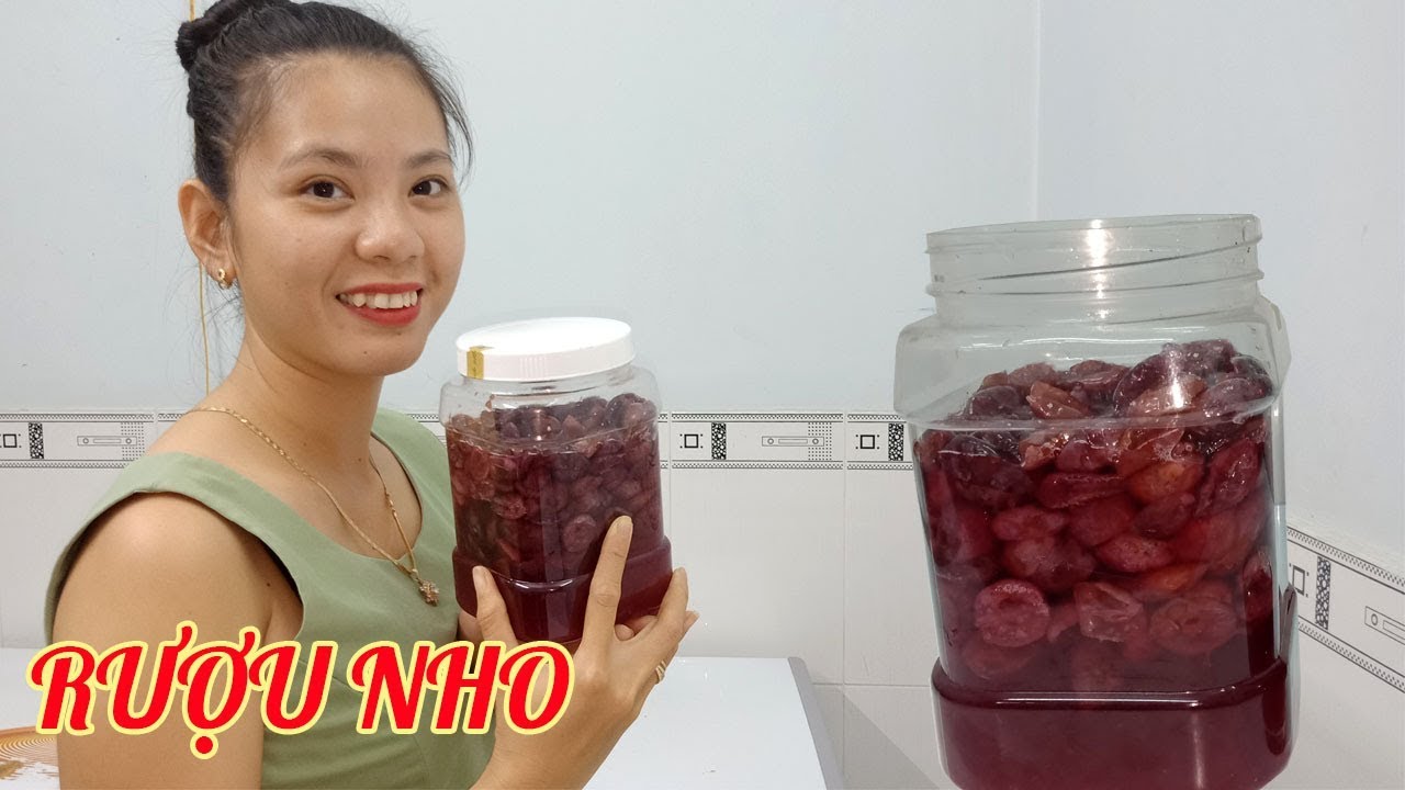 Cách ngâm rượu nho tươi nhâm nhi ngày tết|Tôi là người Bến Tre