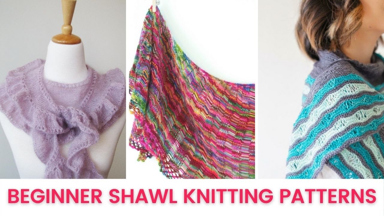 10 Easy Crescent & Half-Circle Shawl Patterns for Beginners