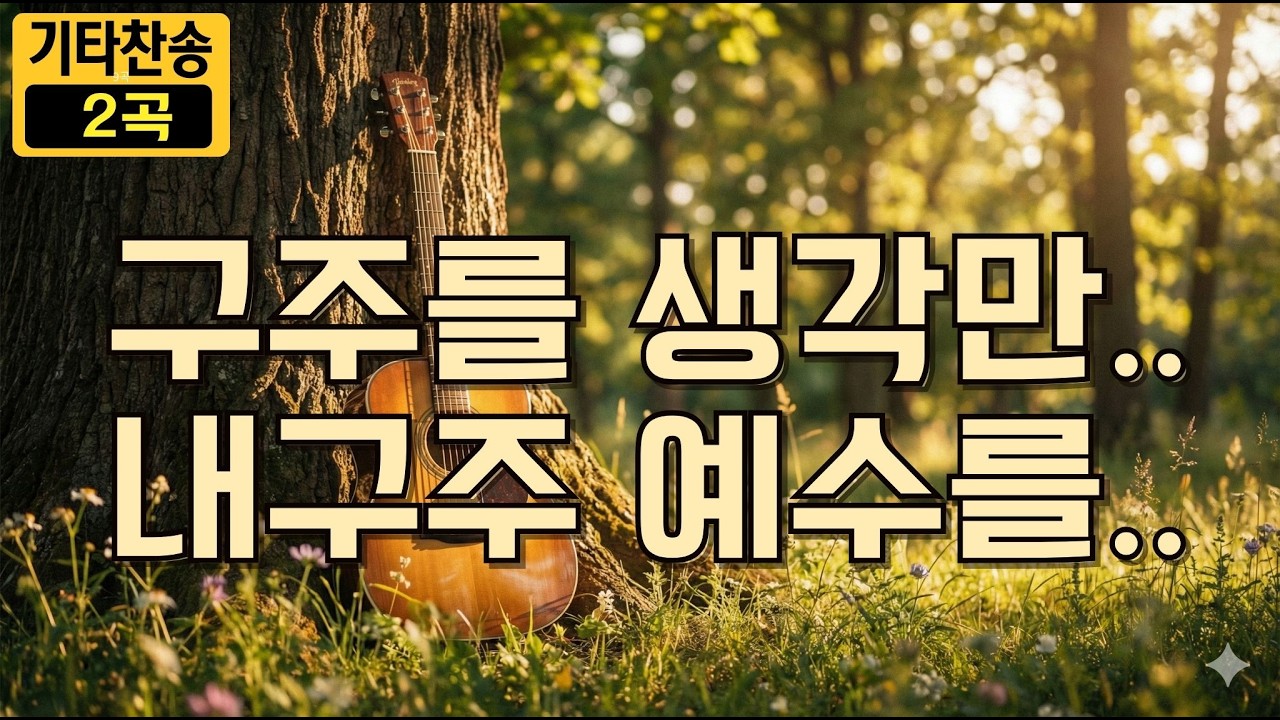 주님을 사랑하는 당신에게 띄우는 고백 - 조용한 기타 찬양 (새찬송가85장, 314장) 묵상찬양 | 구주를 생각만 해도 & 내 구주 예수를 더욱 사랑 ㅣ고백찬양 ㅣ사랑받는찬송가