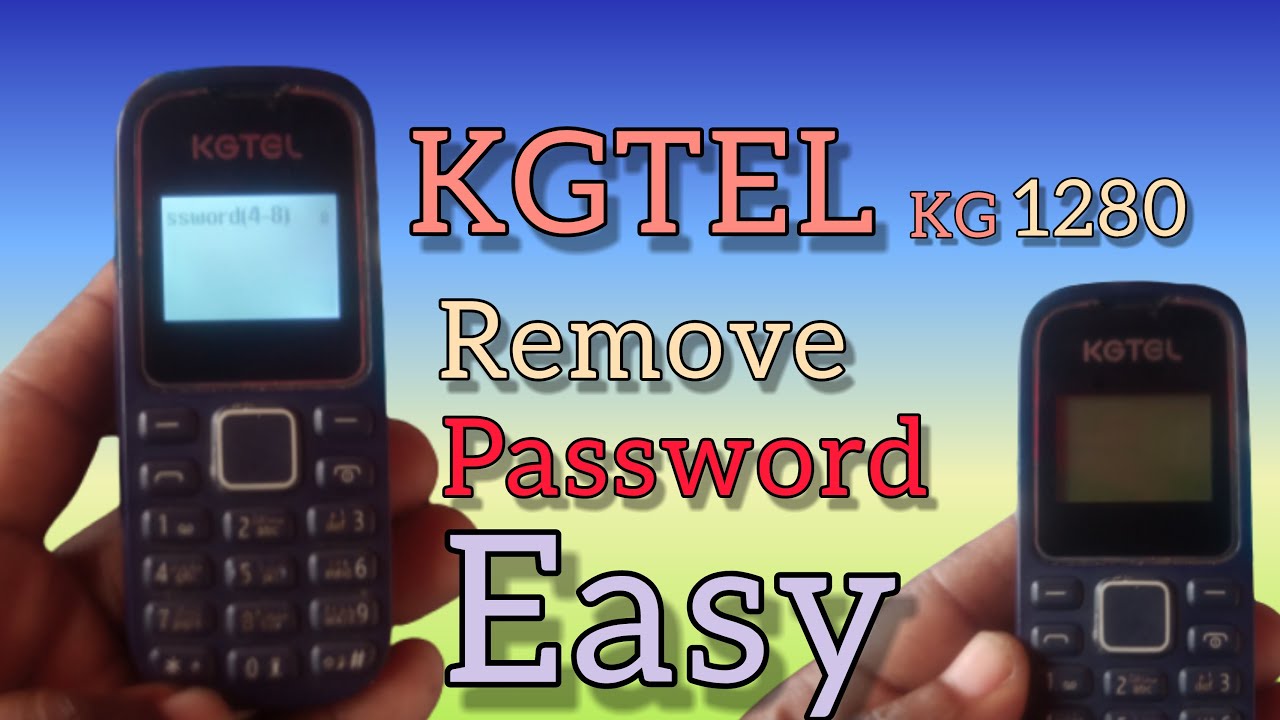 Njia Rahisi ya kutoa password  KGTEL KG 1280✔ @phonefixtz @PhoneRepairGuru @JaiPhone