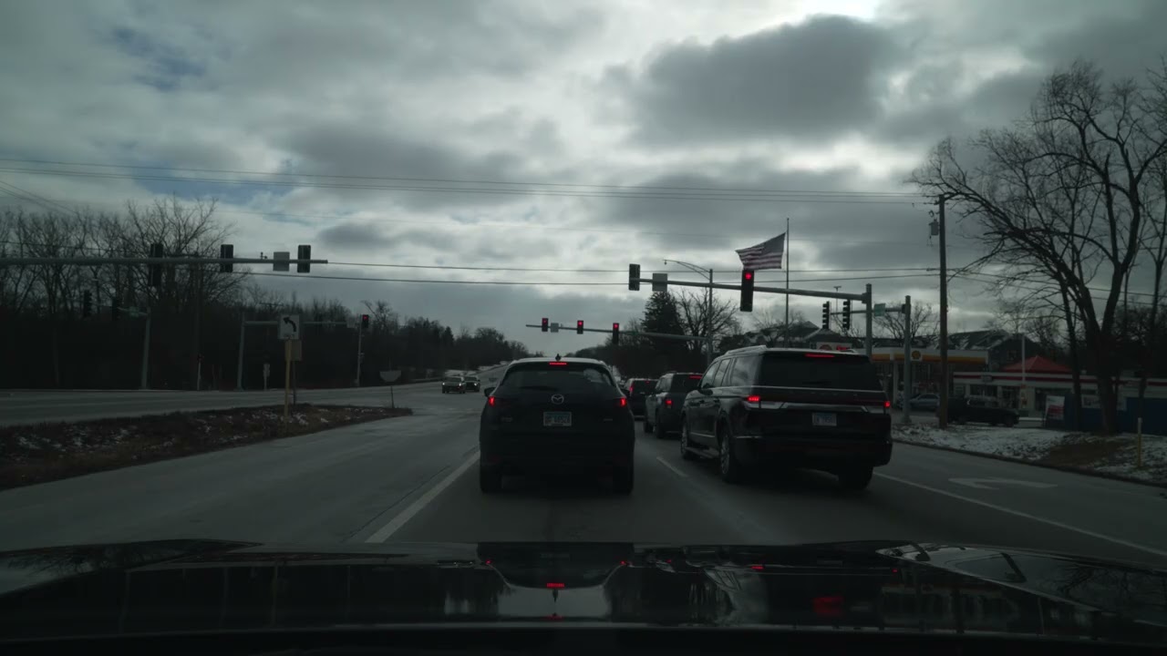 Wauconda to Chicago I-290/I-90 Highways (No Talk, No Music) 4K POV ASMR