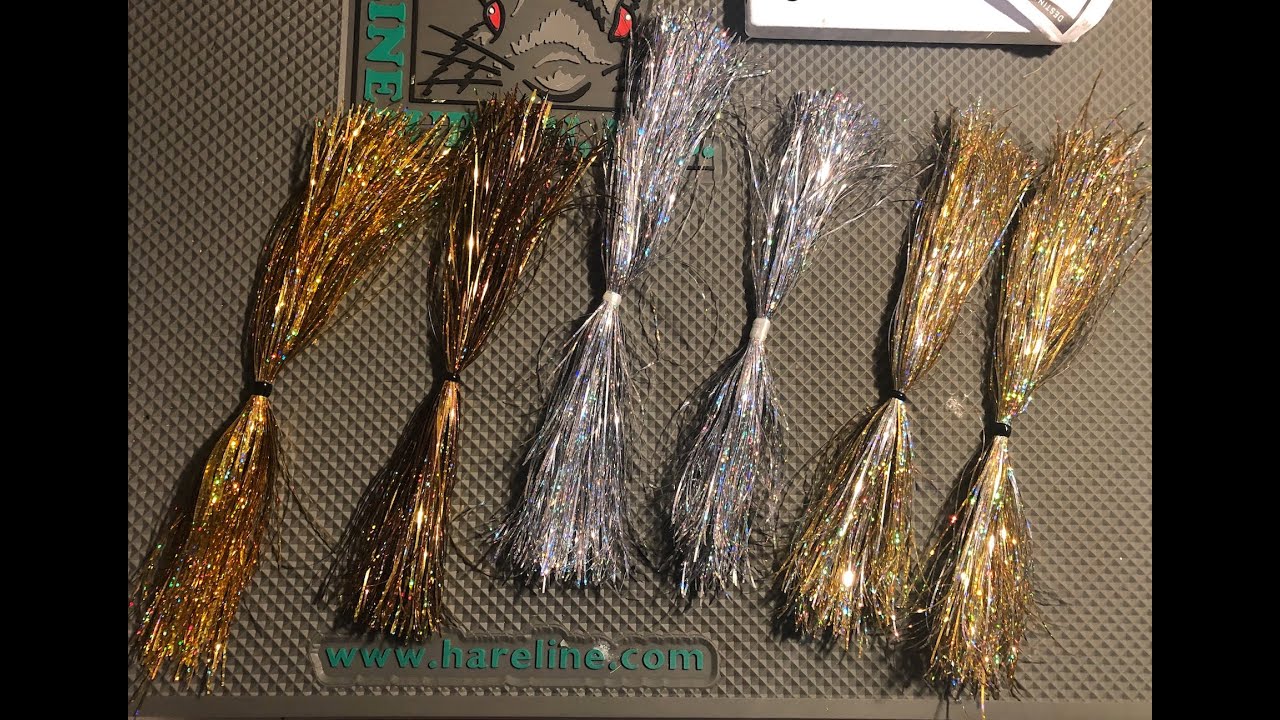Tying Bucktail tinsel skirts for spinners