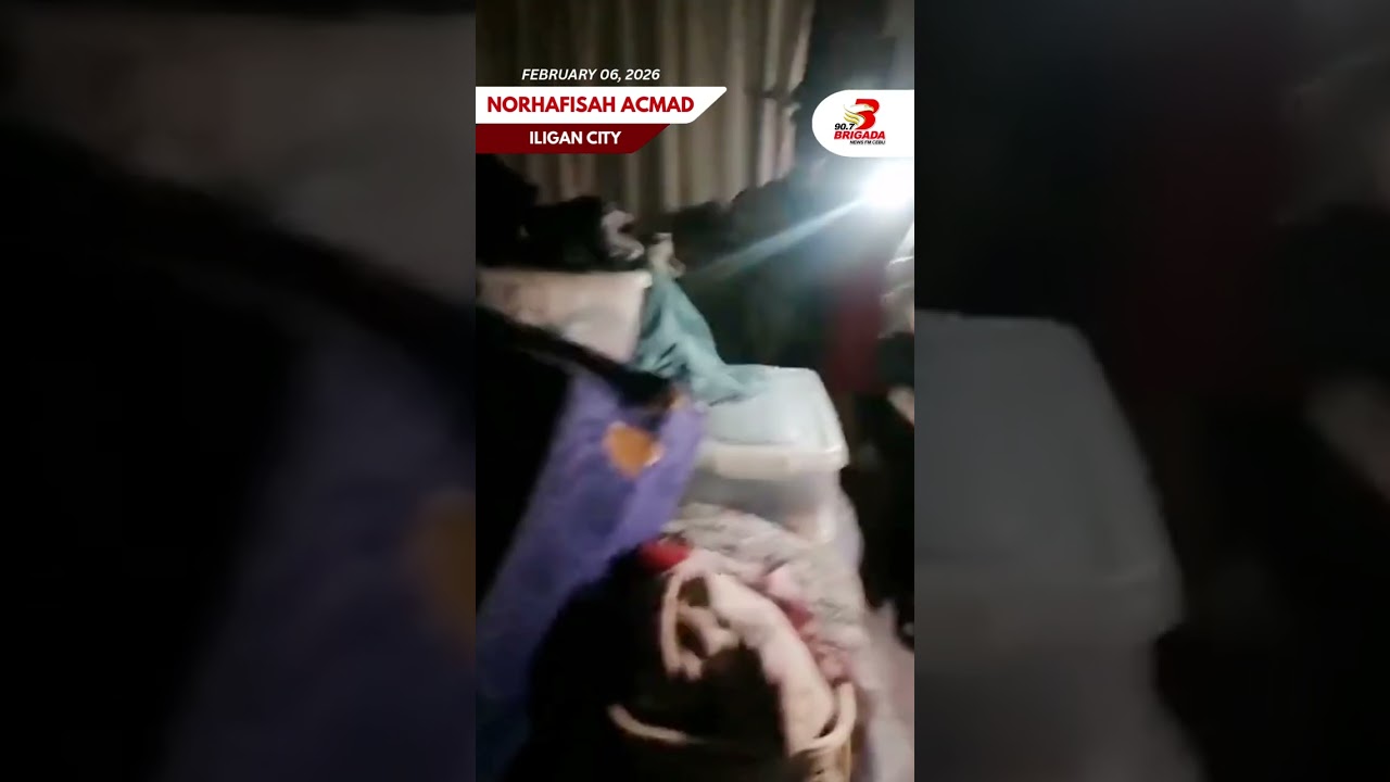 𝐓𝐀𝐍-𝐀𝐖𝐀: Mga residente sa Purok Lerio 1, Mahayahay, Iligan City na-trap sa grabing pagbaha
