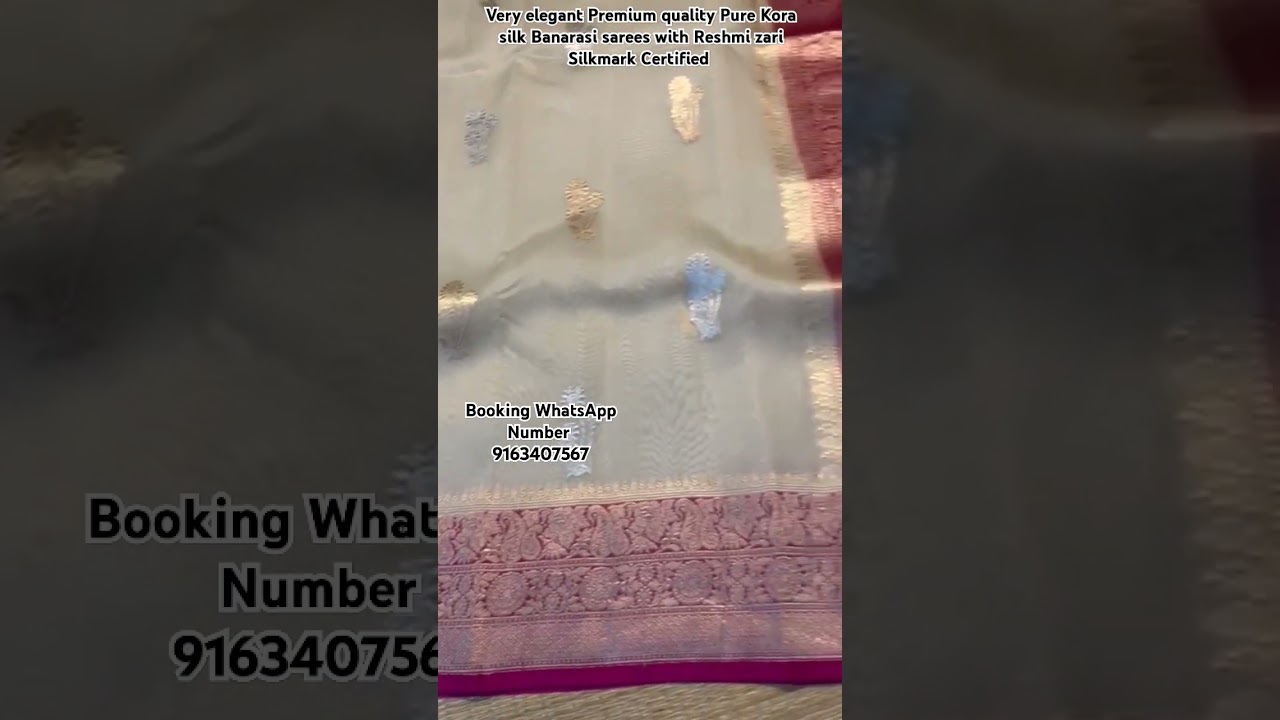 Pure Kora Silk Banarasi sarees | Pure Kora Organza | Banarasi Kora Silk sarees | Banarasi silk saree