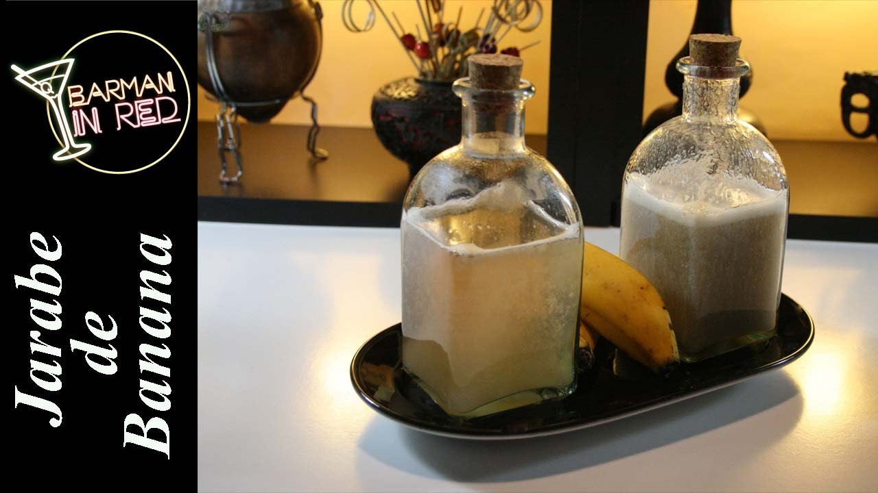 como hacer el JARABE DE BANANA O PLATANO