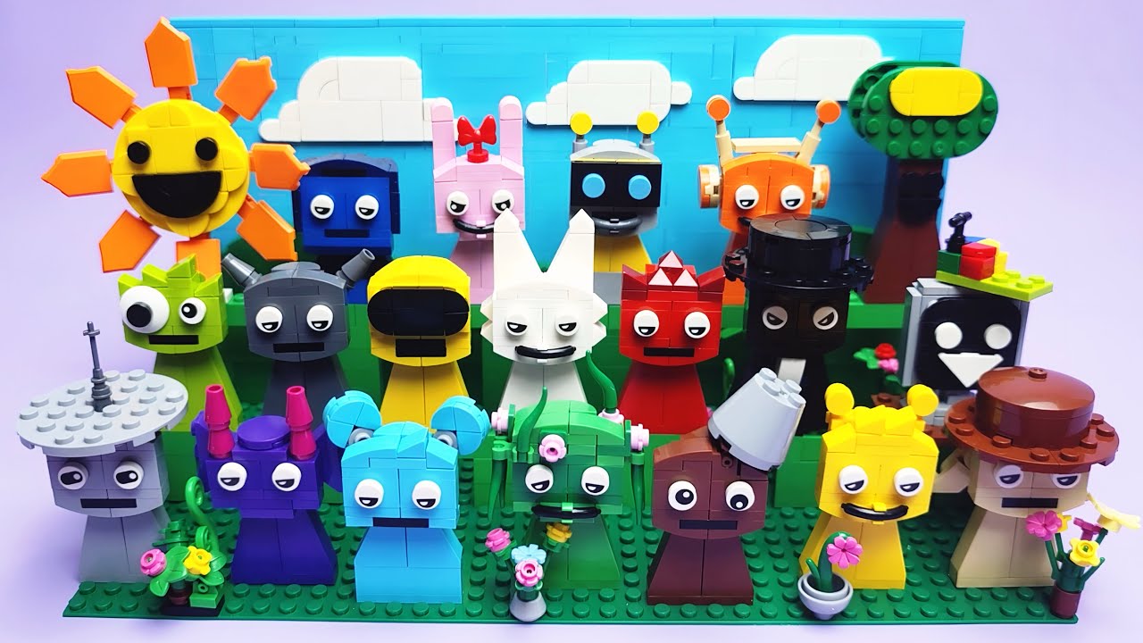 New SPRUNKI Toys LEGO Unboxing and Build 20LEGO Minifigures SPRUNKI Phase 1Full Satisfying ASMR