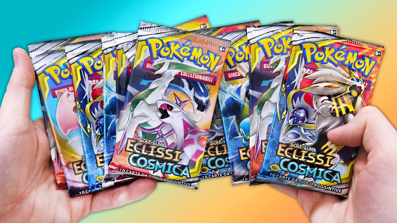 IL SET PIÙ BELLO DI SOLE E LUNA! *TROVO DI TUTTO* - Apro 15 Bustine Pokemon Eclissi Cosmica
