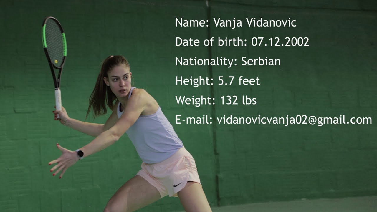 Vanja Vidanovic - College Tennis Recruiting Video - Fall 2021