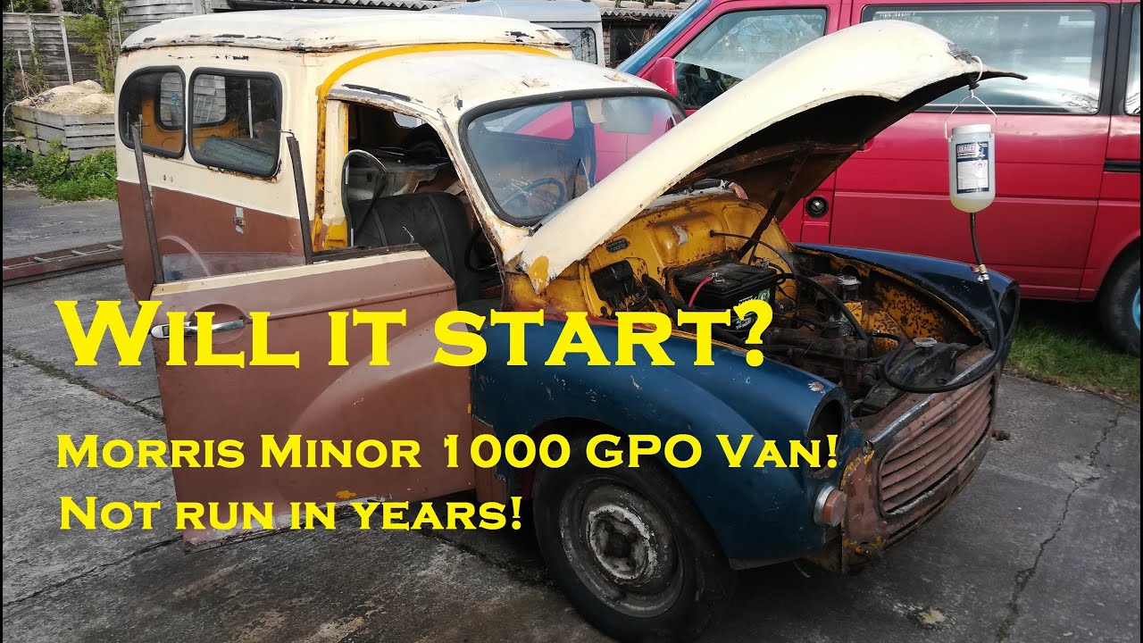 Will it Start? Will it Run?  Morris Minor Van restoration begins!