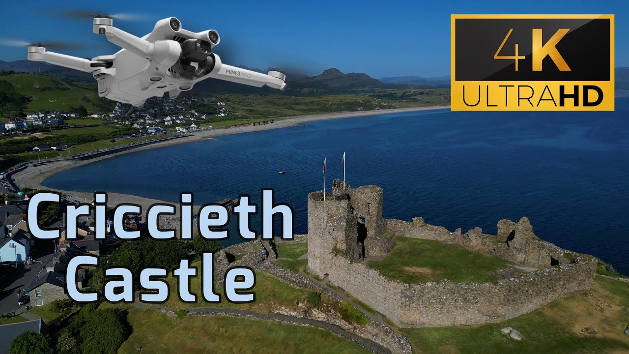 Criccieth Castle - Llyn Peninsula, North Wales - Drone 4K