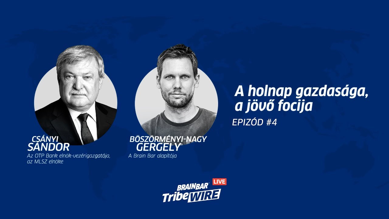 A Holnap Gazdas&aacute;ga, a J&ouml;vő Focija | Vend&eacute;g: Cs&aacute;nyi S&aacute;ndor | TribeWIRE Live #4