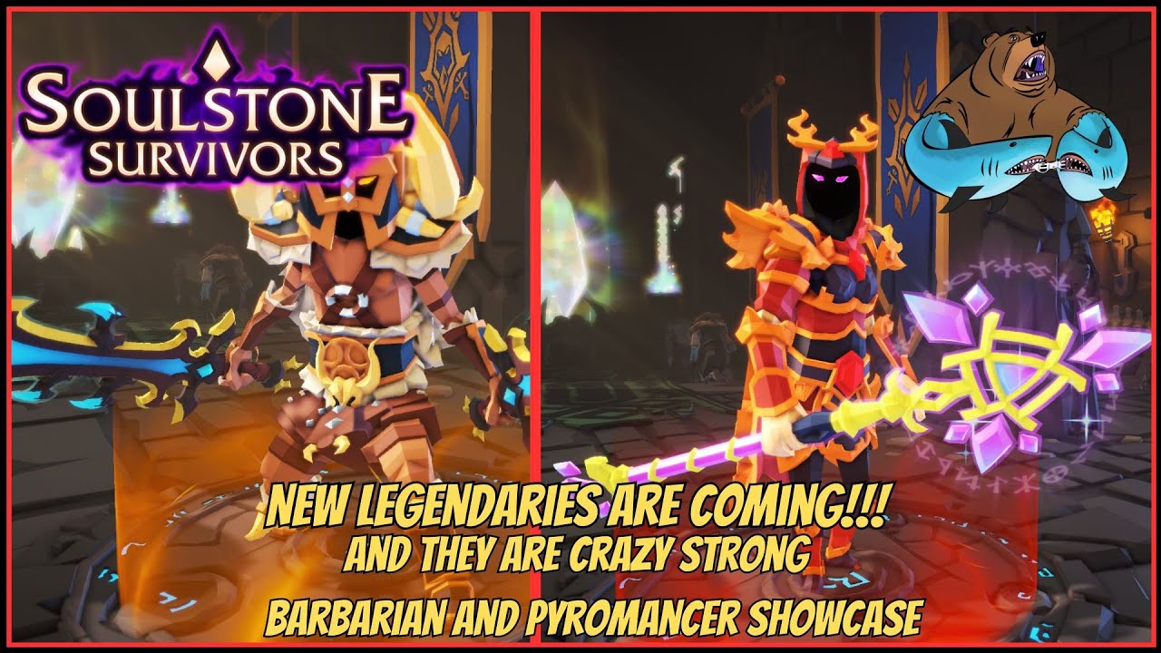Демонстрация легендарного оружия, часть 1 — Варвар и пиромант — Soulstone Survivors