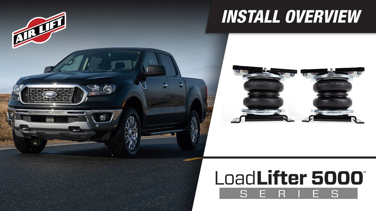Установка пневмоподъёмника: Ford Ranger 2019 года — LoadLifter 5000