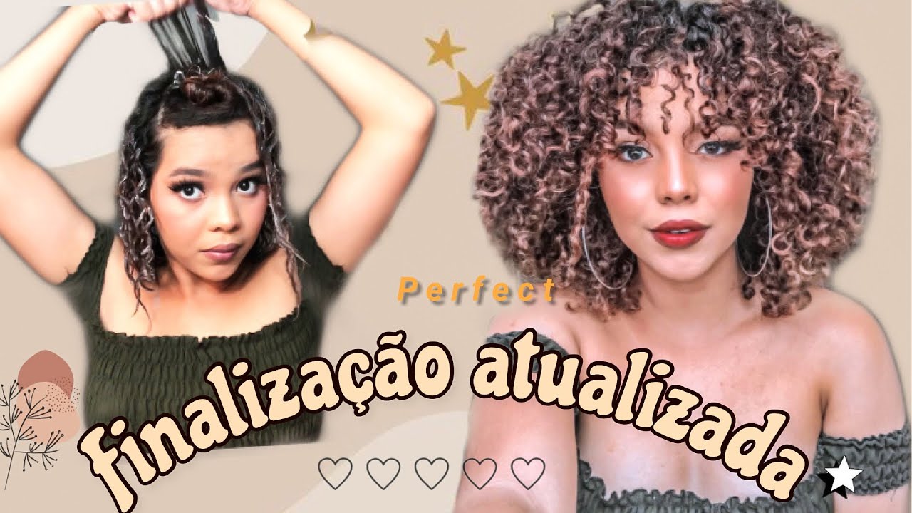 COMO FINALIZO MEU CABELO CACHEADO/CURTO, por Beatriz Macedo.💕