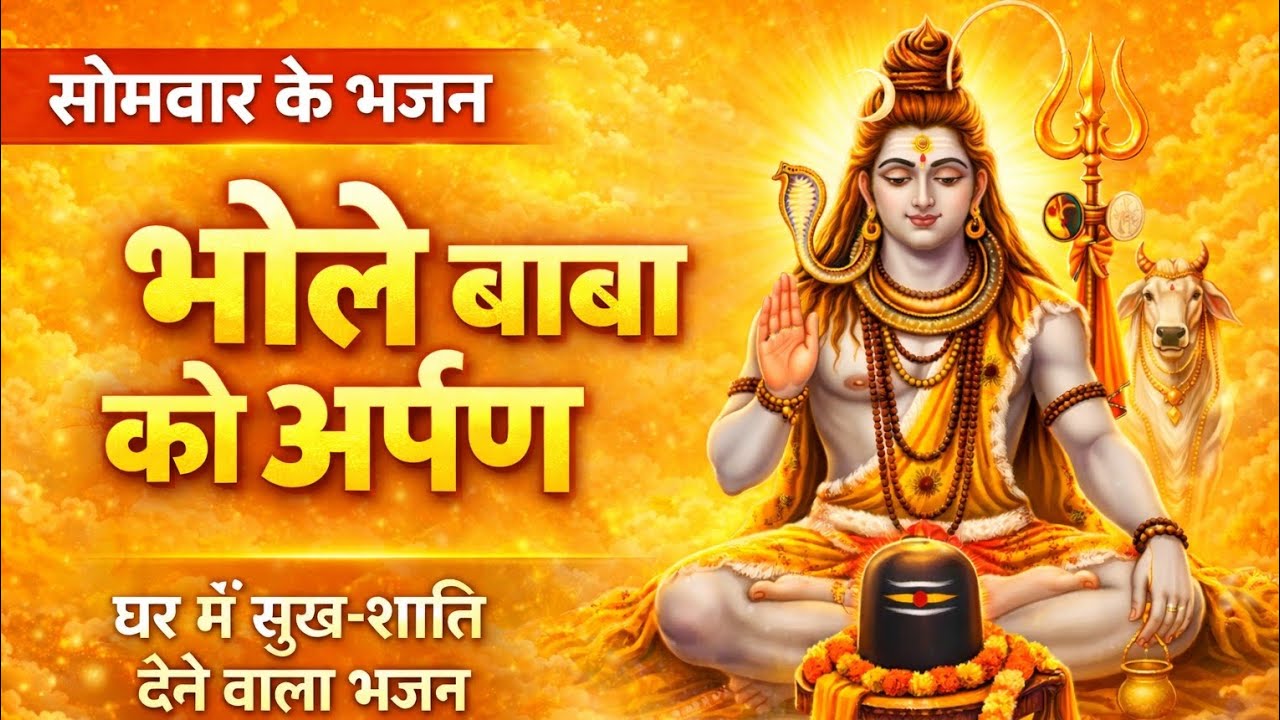 सोमवार स्पेशल शिव भजन | Bhole Nath Tere Charno Mein | Emotional Mahadev Bhajan | Somwar Special