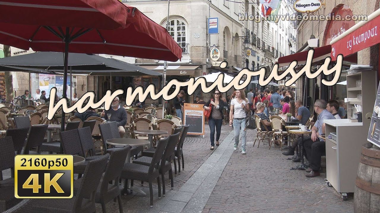 Nantes, Morning Walk through Old City - France 4K Travel Channel