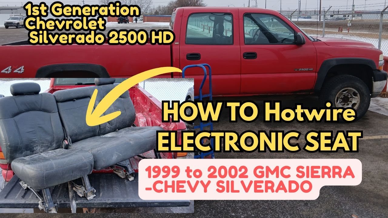 How to Take off Electronic Seats without a Battery connected -  on 1999 to 2007 Sierra & Silverado
