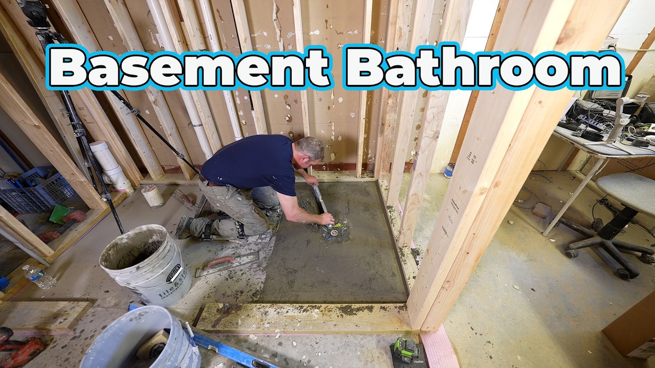 Basement Bathroom Renovation Timelapse