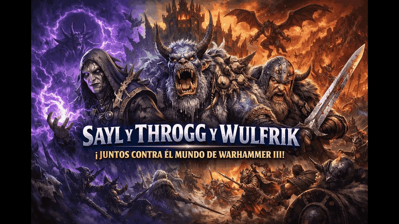 SAYL y WILFRIK y THROGG contra warhammer 3 | inmortal empires #2