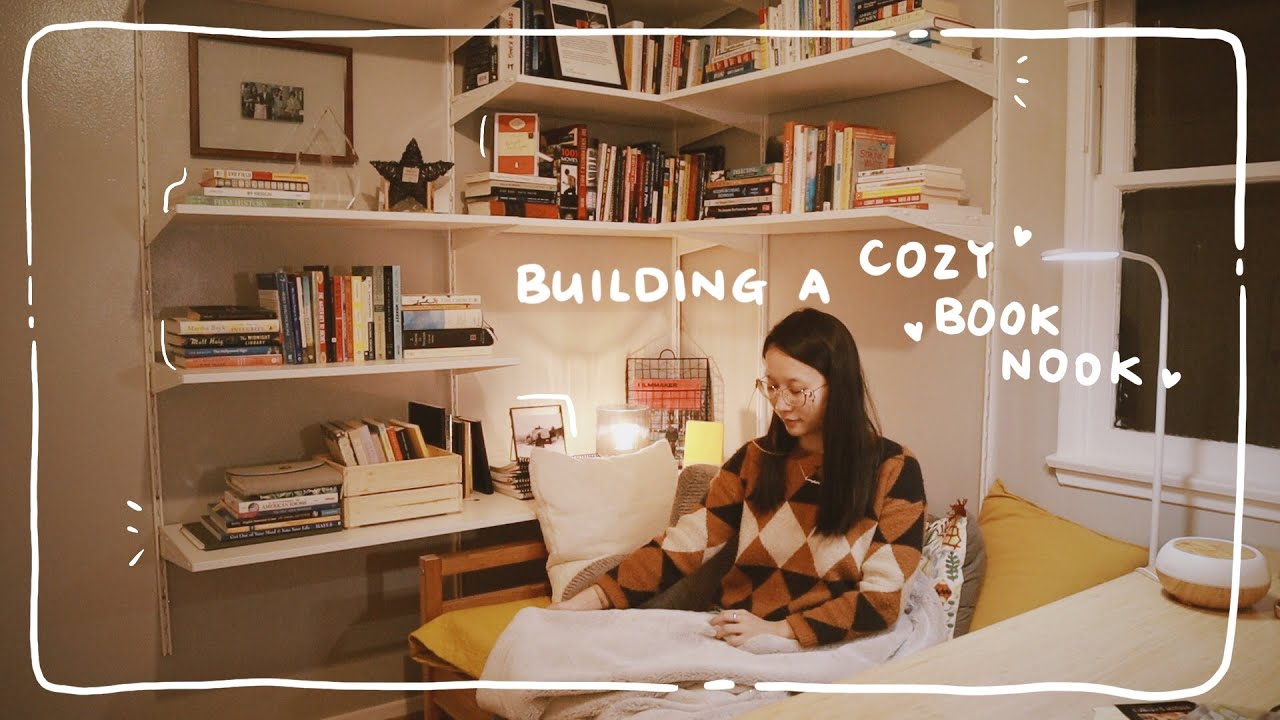 building a dream mini Home Library/reading nook with me | Reading Nook Make Over | Nani