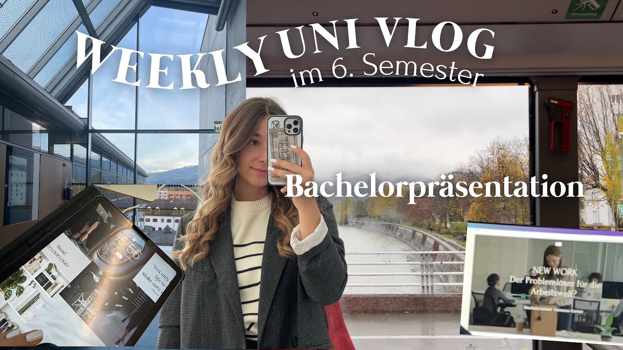 PRODUKTIVER UNI VLOG 6. Semester // Bachelorpräsentation, Tanzen, Erfahrung, get ready with me