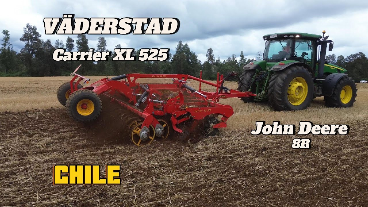 Carrier XL 525, Väderstad, John Deere 8R