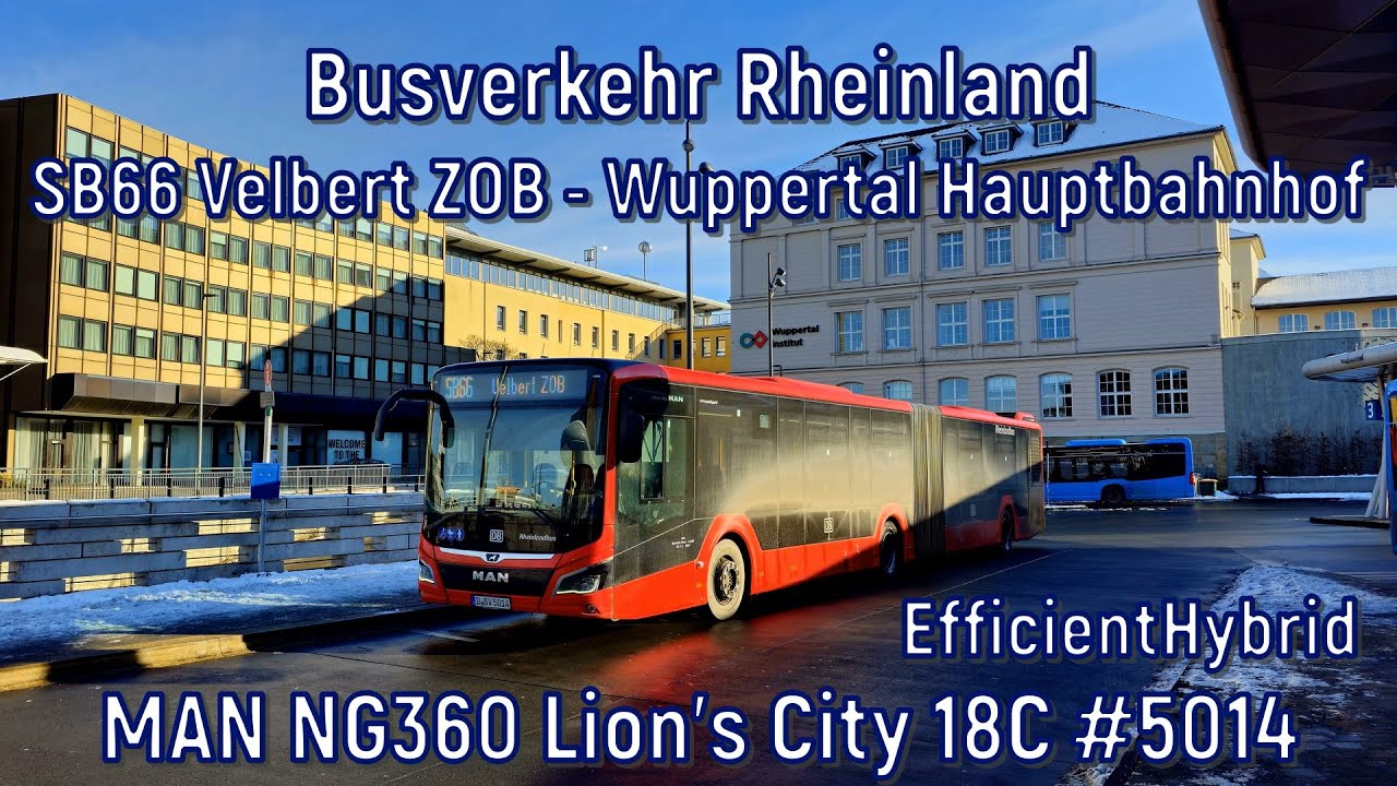 Busverkehr Rheinland - Linie SB66, MAN NG360 Lion's City 18C EfficientHybrid #5014