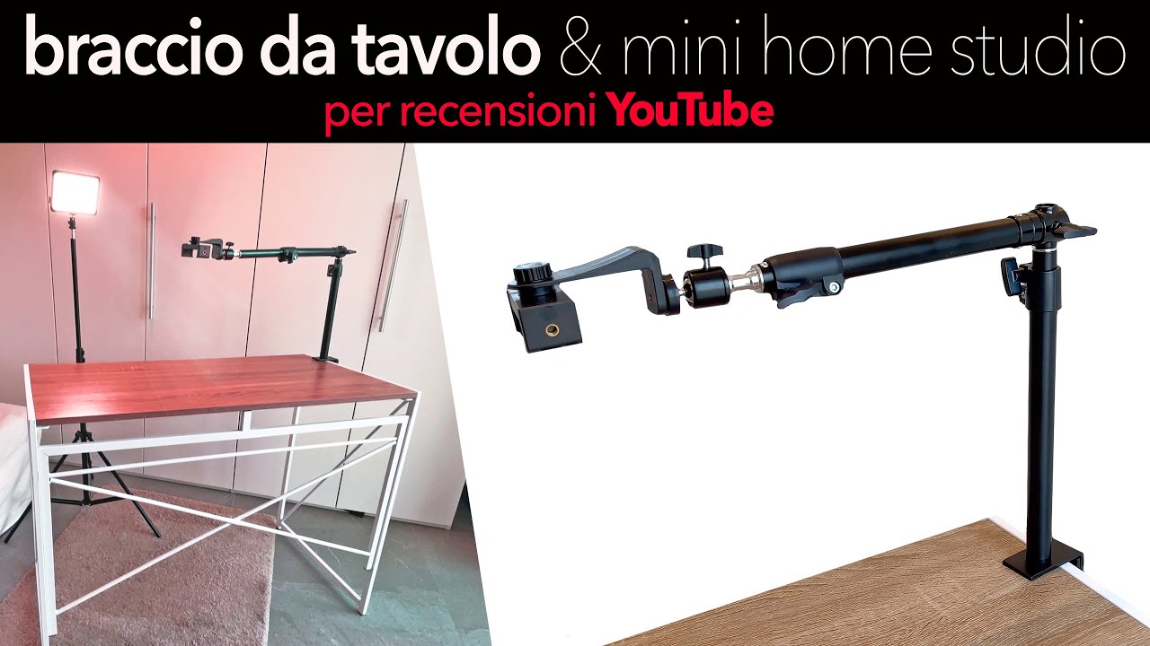 SUPPORTO DA TAVOLO Per YouTuber 🎥 | per camere, microfoni e luci