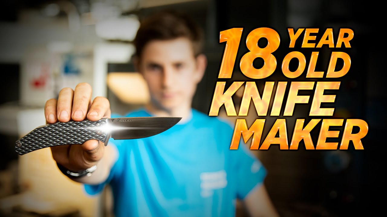 18 Year Old CNC Machines Custom Knives
