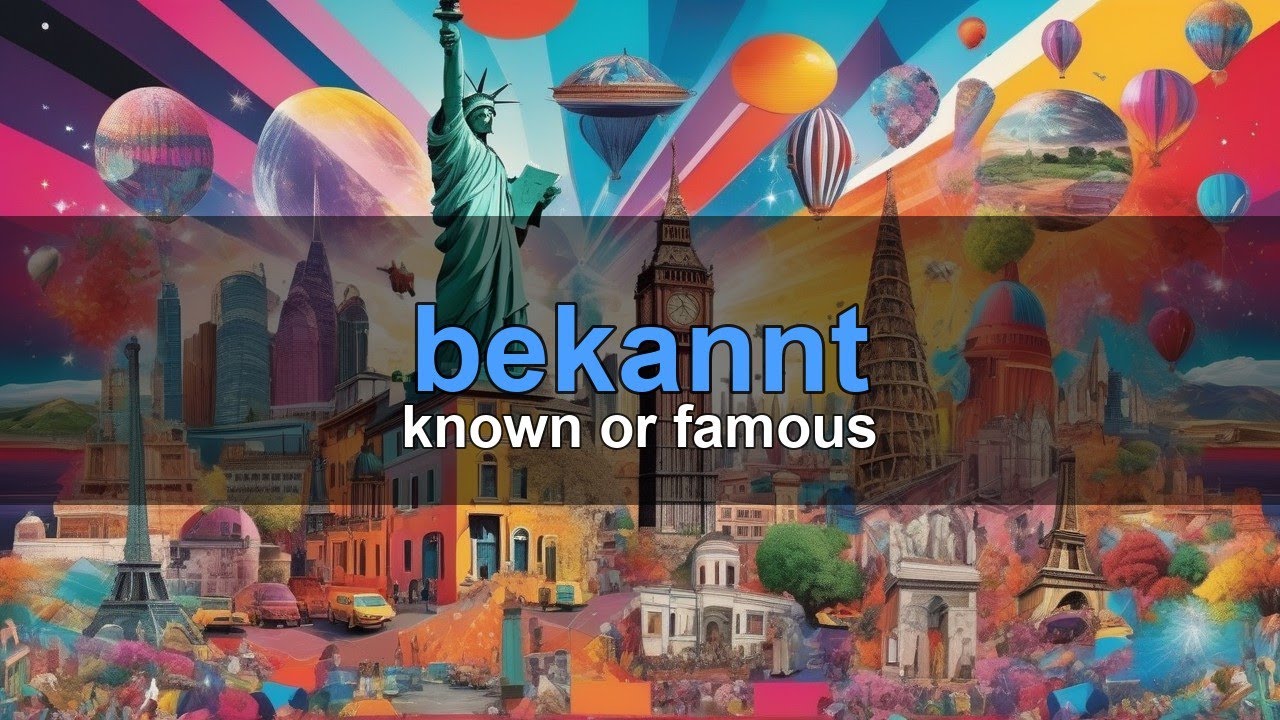 German Word: bekannt &mdash; known or famous | B1 Vocabulary