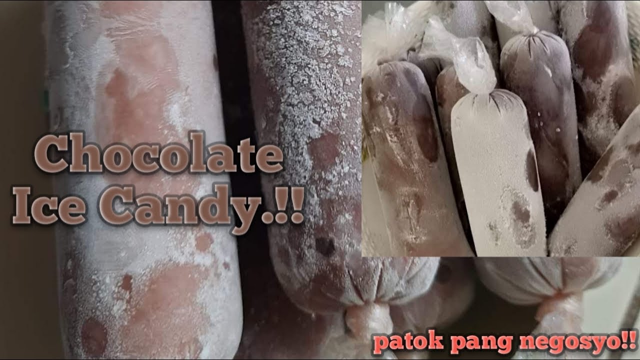 How To Make Chocolate Ice Candy Using Cocoa Powder | Lynzky Vlog