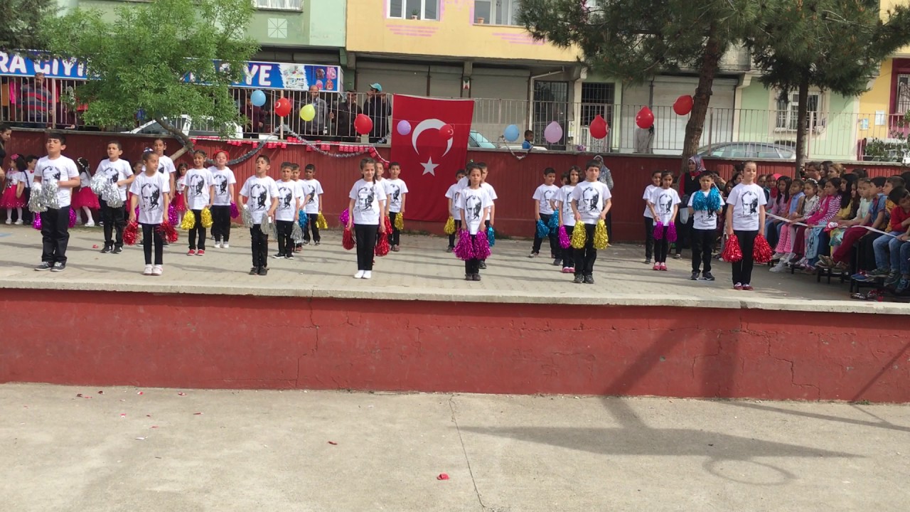HAYDAR ALİYEV İLKOKULU 3-K 23 NİSAN GÖSTERİSİ-İZMİR MARŞI