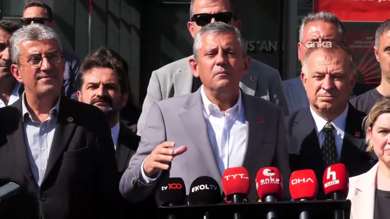 CHP Genel Başkanı Özgür Özel açıklama yaptı