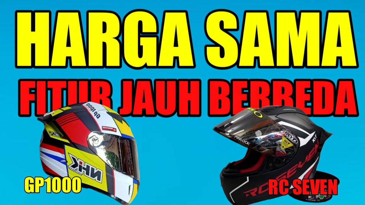 KOMPARASI NHK GP1000 vs KYT RC SEVEN || KEPUTUSAN ADA DIKALIAN