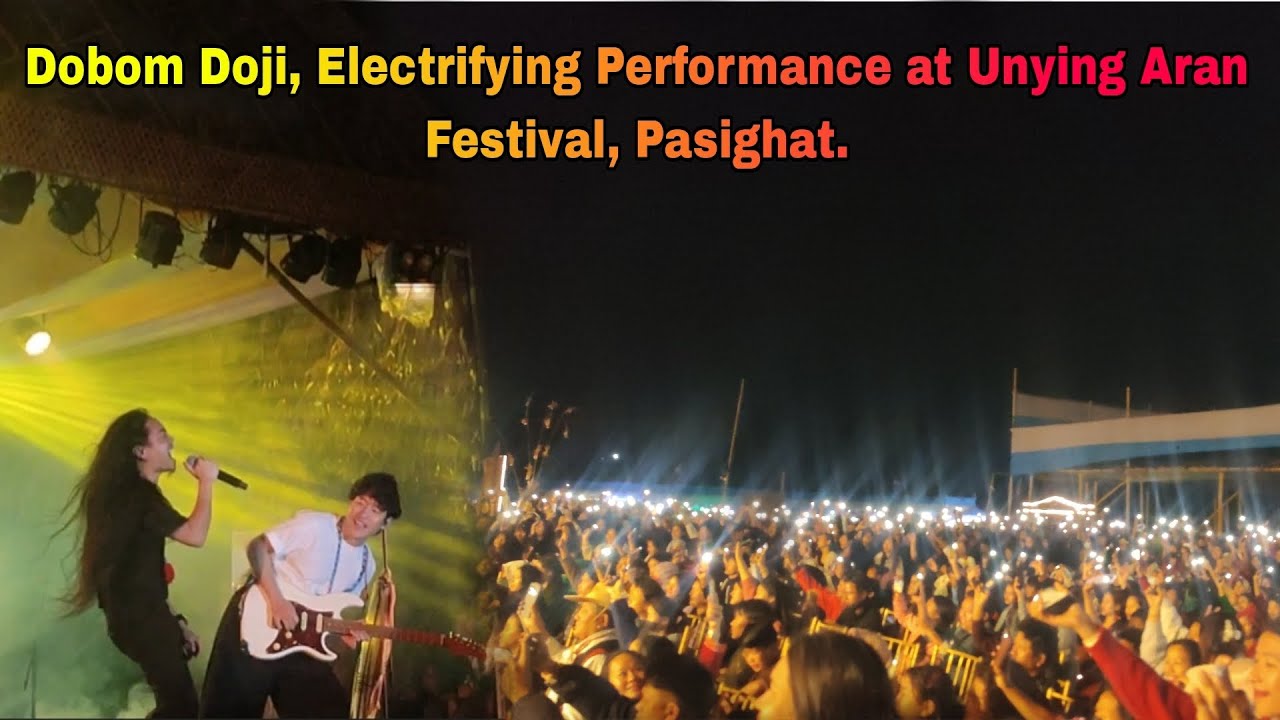 Electrifying Performance By Dobom Doji at Unying Aran Spring Carnival, Pasighat, 2025. #pasighat