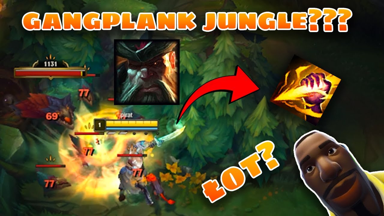 Zagrałem GANGPLANKIEM na KAŻDEJ ROLI w league of legends | gangplank jungle adc support top mid