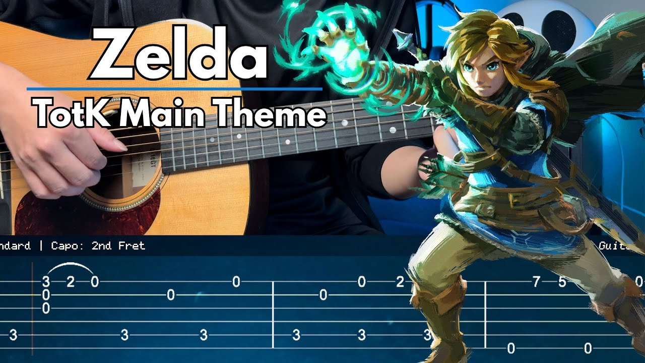 Legend of Zelda - Tears of the Kingdom Main Theme (Guitar Tab)