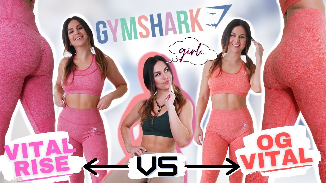 HMM... GYMSHARK VITAL RISE SEAMLESS VS GYMSHARK VITAL SEAMLESS NEW RELEASE REVIEW TRY ON COMPARISON