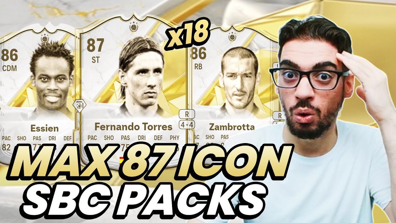 18x MAX 87 ICON UPGRADE SBC PACKS! EAFC 25 Ultimate Team