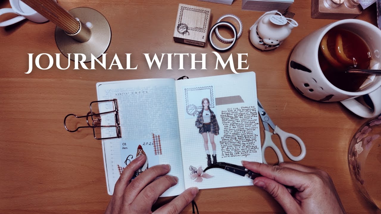 Cozy Real Time Handwriting and Journal with Me | body doubling, jazz music, no talking