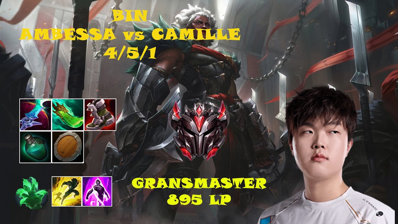 🔥 Bin Ambessa Top | Korea GrandMaster Solo Queue | Patch 15.7 | League of Legends 🔥