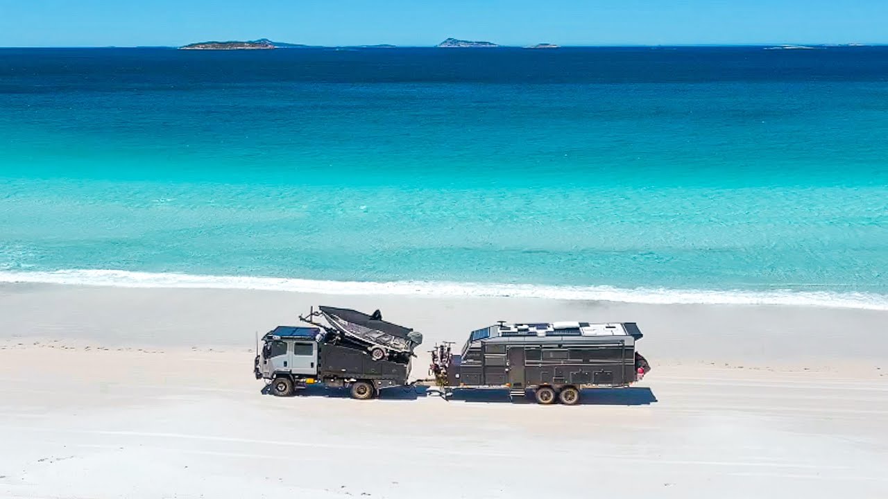 OFF GRID Truck & Caravan Beach Camping - 4x4 & Fishing Fun
