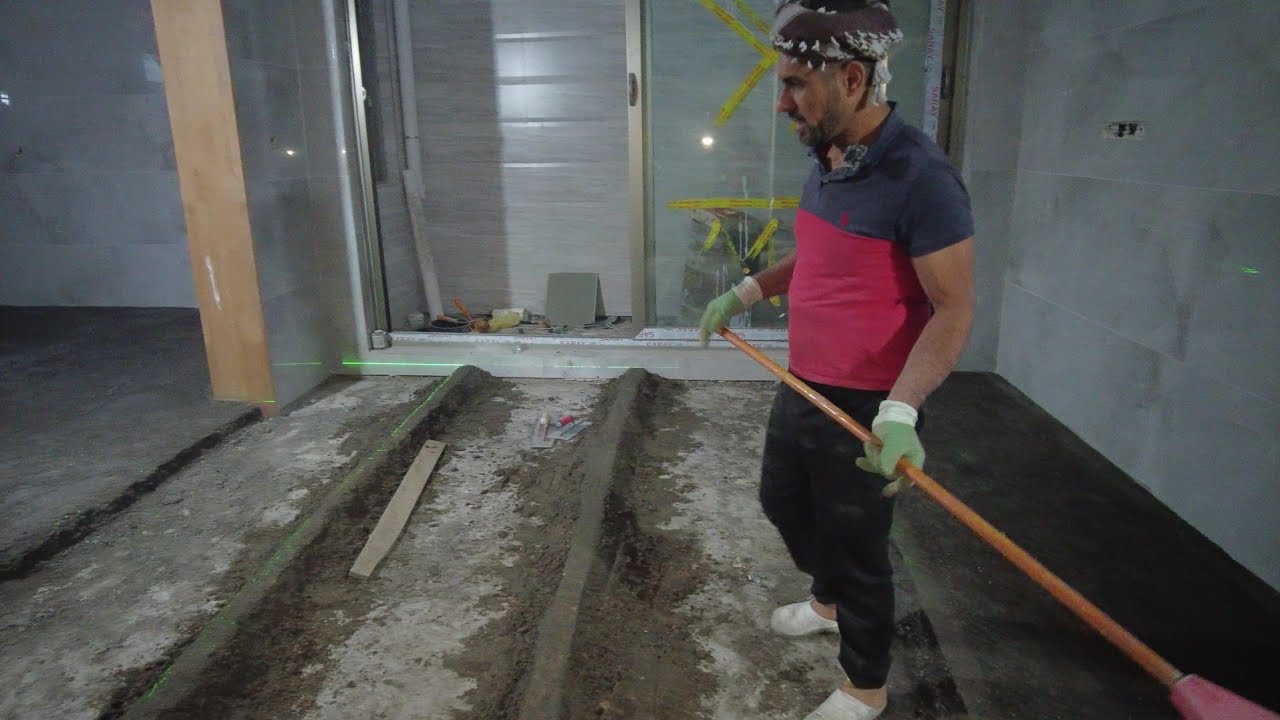يتوفر لدينا كادر تصفير الأرضيات صب وزن لعمل البورسلين  07808037071