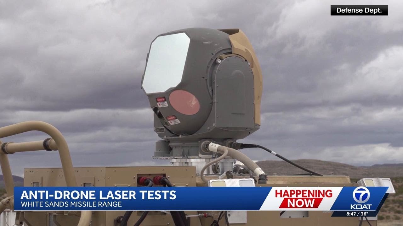 Anti-drone laser weapons undergoing tests at White Sands