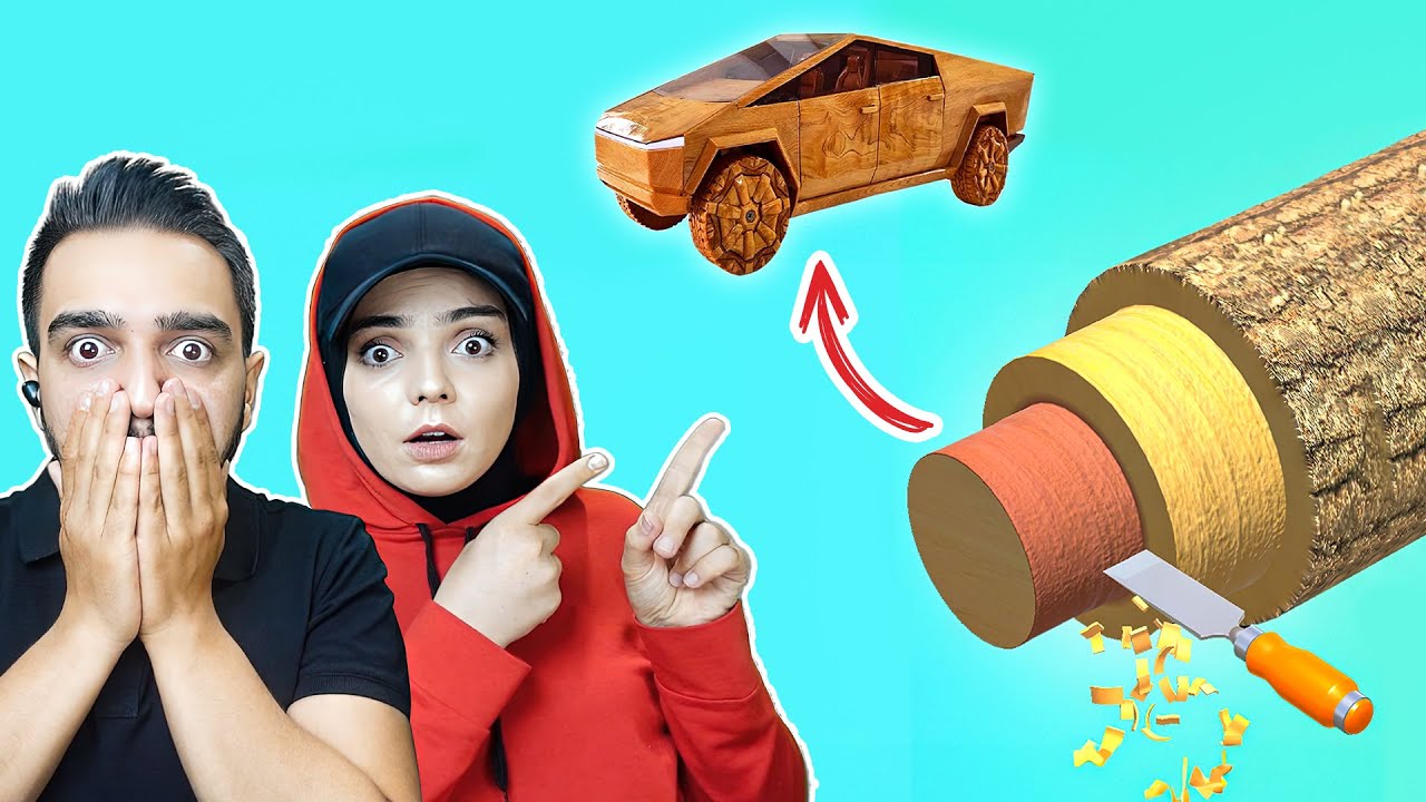 KÜTÜKTEN BİR SÜRÜ EŞYA YAPTIK !! 😱 Wood Turning 3D