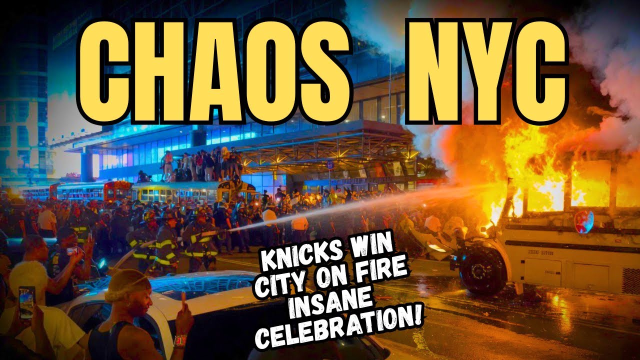 NYC ON FIRE 🔥 Knicks Win NBA Championship Fans GO CRAZY! | FULL CELEBRATION 