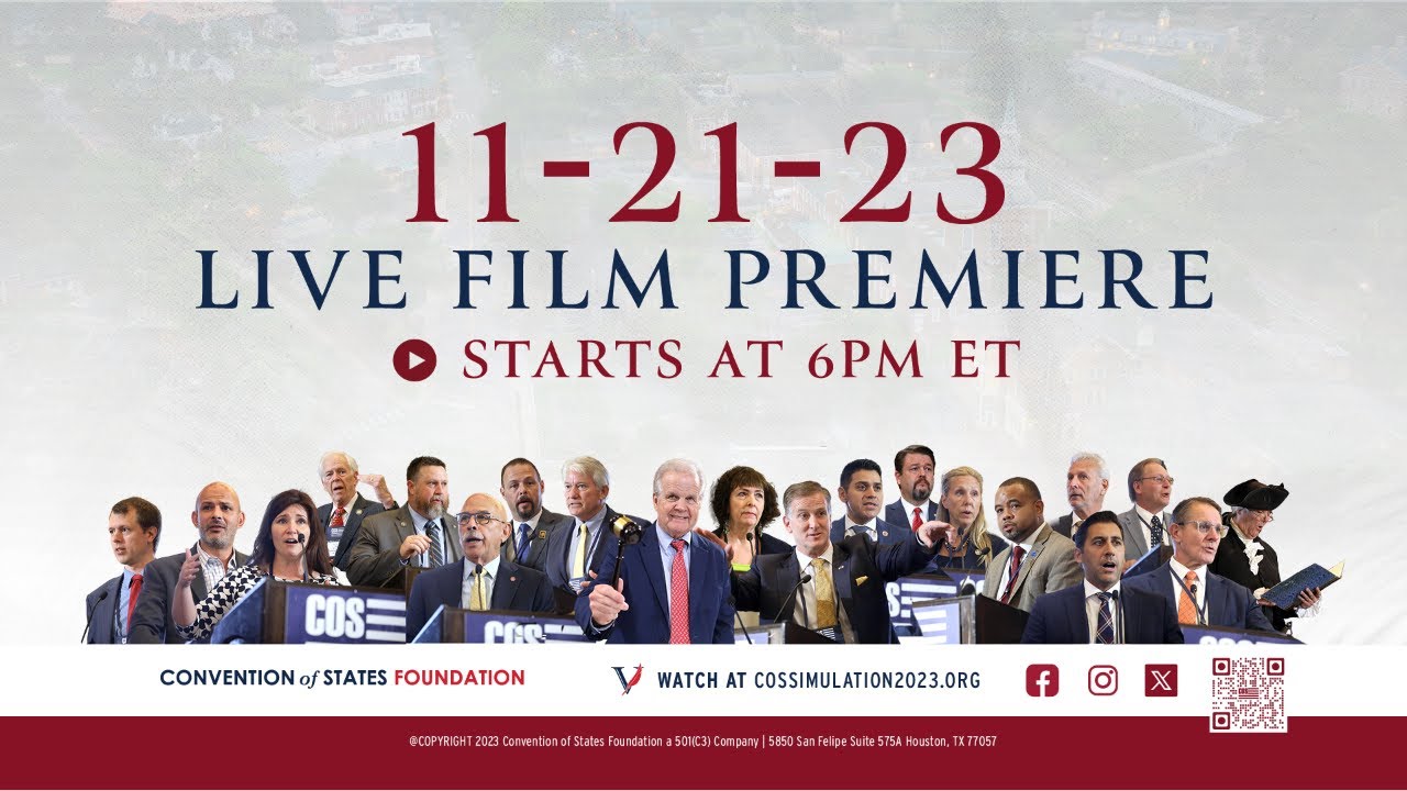 LIVE Short Film Premiere: The 2023 Article V Convention Simulation