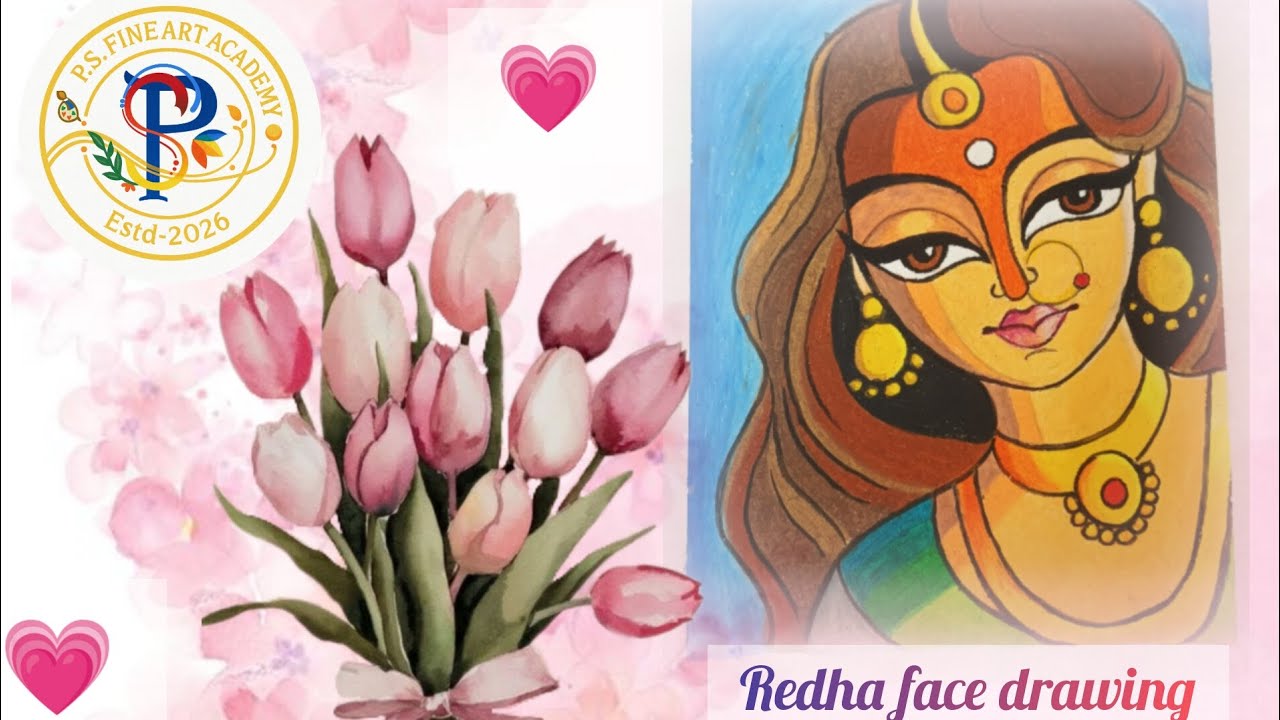 Radha face drawing ...💗🎨#art #painting #artist @ParamitaSaha-j6g @ParamitaSaha-y2e 