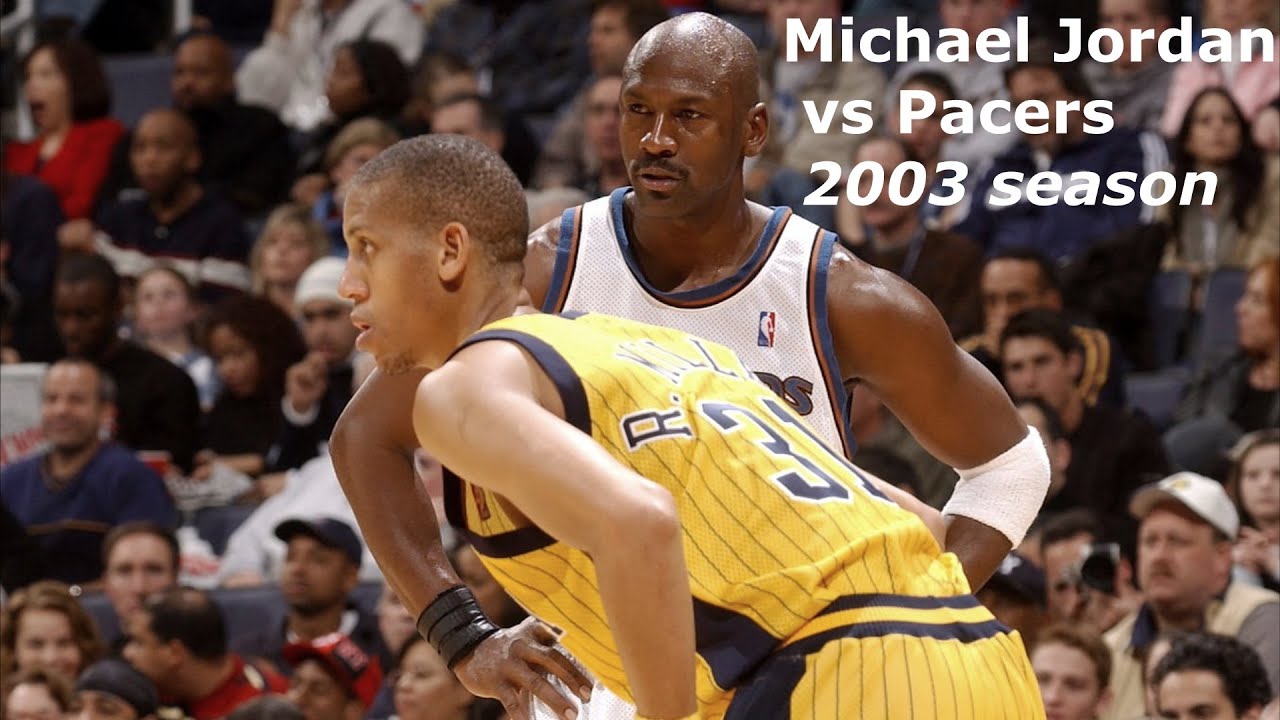 Michael Jordan - Highlights vs. Reggie Miller & Ron Artest's Pacers (2003)
