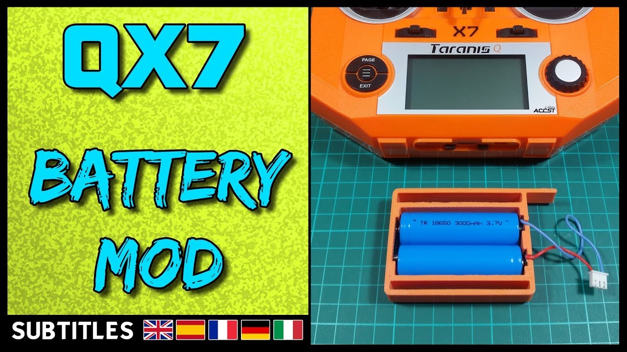 Frsky Taranis QX7 - Battery MOD
